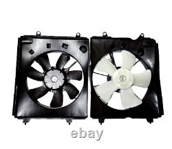 Radiator Cooling Fan with A/C Condenser Fan For 2010-2011 Honda CR-V Left & Right