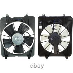 Radiator Cooling Fan with A/C Condenser Fan For 2010-2011 Honda CR-V Left & Right