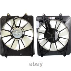 Radiator Cooling Fan with A/C Condenser Fan For 2011-2016 Honda Odyssey LH & RH
