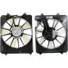 Radiator Cooling Fan With A/c Condenser Fan For 2011-2016 Honda Odyssey Lh & Rh