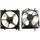 Radiator Cooling Fan With A/c Condenser Fan For 97-2001 Honda Cr-v Left & Right