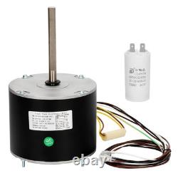 Reliable 1/4HP Condenser Fan Motor 1075RPM, OEM Standard, Metal Capacitor
