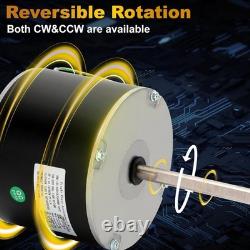Reliable 1/4HP Condenser Fan Motor 1075RPM, OEM Standard, Metal Capacitor