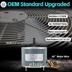 Replace for Genteq #GE3905 Condenser Fan Motor Carrier 5KCP39EGS070S 5KCP39EG