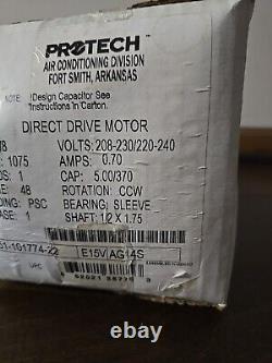 Rheem 51-101774-22 1/8 HP Condenser Fan Motor 5KCP39BGAG14AS RPM 1075 used MB672
