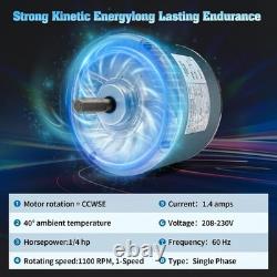 Robust 5KCP39EGY823S Condenser Fan Motor with Color-Coded Wiring for Easy Setup