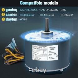 Robust 5KCP39EGY823S Condenser Fan Motor with Color-Coded Wiring for Easy Setup
