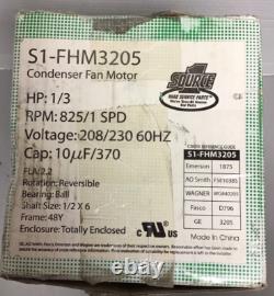 Source 1 S1-FHM3205 Condenser Fan Motor 230V 2.2A 1/3HP 825RPM (M23)