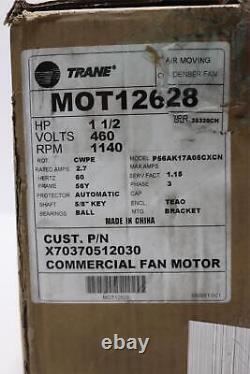 Trane TEAO MOT12628 X70370512030 1.5HP 460V 1140RPM 56Y Condenser Fan Motor