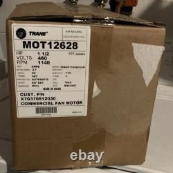 UNOPENED! , Trane MOT12628 Condenser Fan Motor 1.5 HP 460V 1 Phase Automatic