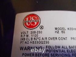 US MOTORS K55HXKRR-3368 / HB33GQ230 Condenser Fan Motor Carrier Bryant
