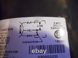 US MOTORS K55HXKRR-3368 / HB33GQ230 Condenser Fan Motor Carrier Bryant