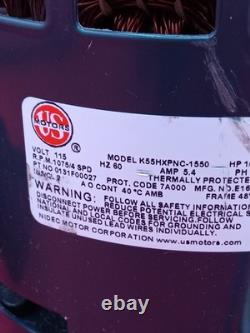 US Motors K55HXPNC-1550 0131F00027 Condenser Fan Motor 1/3HP 115V 1075RPM 48Y