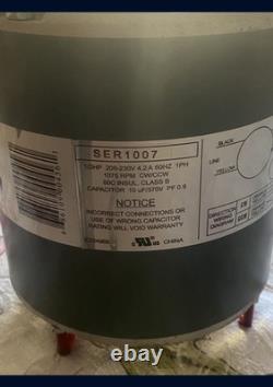 U. S. Motors 3852 Condenser Fan Motor, 1-Phase, 1/2 HP, 208-230V, 1075 RPM