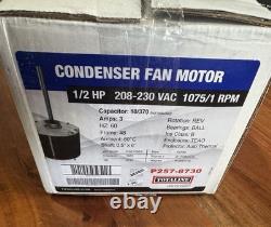 Universal Condenser Fan Motor P257-8730 1/2hp 230v 1075rpm Carrier Bryant Payne
