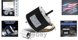 Upgraded 1/4 HP Condenser Fan Motor 208-230V Easy Installation, Durable Build