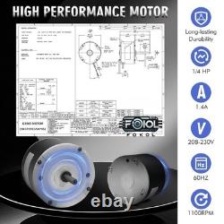 Upgraded 1/4 HP Condenser Fan Motor 208-230V Easy Installation, Durable Build