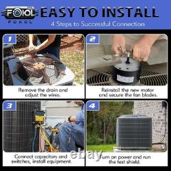Upgraded 1/4 HP Condenser Fan Motor 208-230V Easy Installation, Durable Build