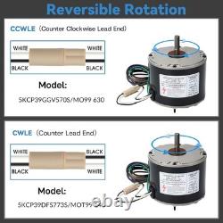 Upgraded 5KCP39GGV570S 1/8 HP AC Condenser GE Trane Fan Motor 208-230V 825 RPM