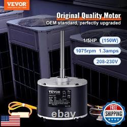 VEVOR OEM Upgraded Condenser Fan Motor, 1/5HP, 1075RPM, Replacement for ac GE