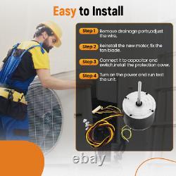 W51-14CJA1-02 Condenser Fan Motor 1/4 HP 208/230V 1075 RPM Replacement New