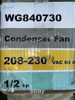 WAGNER CONDENSER FAN Motor WG840730 208-230VAC 60Hz 1/2 HP