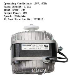 YZF18-25 Electric Fan Shaded Pole Motor 120V 60Hz 1.01A 18W AC Fan Motor for Sma
