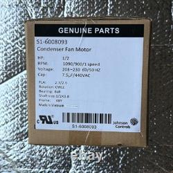 York S1-6008093 1/2 HP 1090 RPM 208-230 Volt 1 Phase Condenser Fan Motor