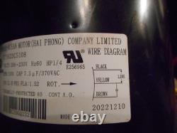 Zhongshan Broad-Ocean Y7S623C5108 Condenser Fan Motor 230V HC39GQ232
