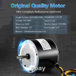 Zynovate 5KCP39BGY539S Condenser Fan Motor 1/12 HP 1100 RPM HC31GE234