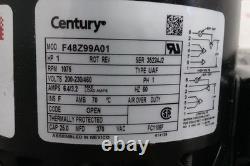 Century FC1106F 1 HP 1075 tr/min 200-230/460 VCA moteur de ventilateur de condenseur à condensateur permanent séparé