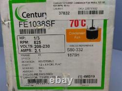 Century Fe1038sf Condenseur Ventilateur Moteur, 1/3 Hp, 825 Rpm, 60 Hz