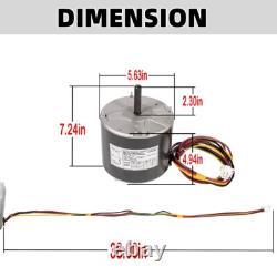 F48AA68A50 pour moteur de ventilateur de condenseur A. O. Smith York Coleman 1/4 HP 208-230V 850RPM