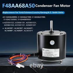 F48AA68A50 pour moteur de ventilateur de condenseur A. O. Smith York Coleman 1/4 HP 208-230V 850 tr/min