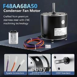 F48AA68A50 pour moteur de ventilateur de condenseur A. O. Smith York Coleman 1/4 HP 208-230V 850 tr/min