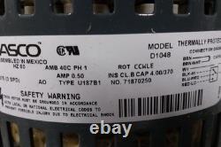 Fasco D1048 moteur de ventilateur de condenseur à condensateur permanent, 1/20 HP, 1075 tr/min, 277 V CA