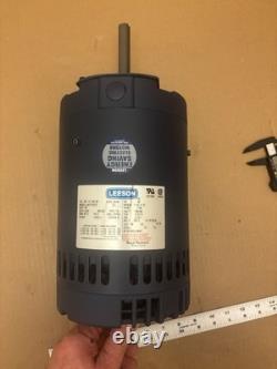 Leeson 111148.00 Moteur de ventilateur à condensateur 1,5 CV, 3PH, 230/460V, 1200 RPM, 56Y Fr