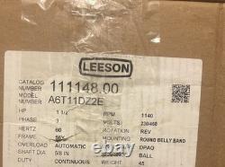 Leeson 111148.00 Moteur de ventilateur à condensateur 1,5 CV, 3PH, 230/460V, 1200 RPM, 56Y Fr