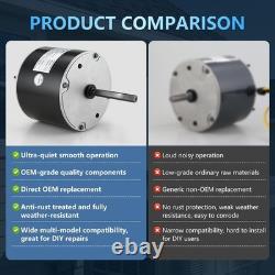 MOT18687 Moteur de ventilateur de condenseur 1/6 HP 825 tr/min, 200-230 V, silencieux et efficace