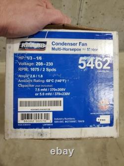 Modèle de sauvetage du moteur de condenseur CVC 5462 208-230 V. RPM 1075