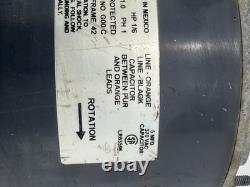 Moteur à condensateur Emerson K48HXEMG-3494 31L1901 1075 RPM 1/6 HP 230V utilisé
