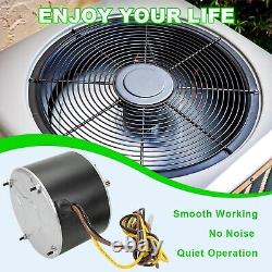 Moteur de Ventilateur de Condenseur 1/4 hp, 1100 RPM, 208-230V Compatible avec les Modèles 5KCP39E