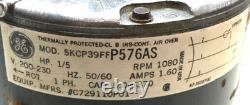 Moteur de condensateur GE 5KCP39FFP576AS C729110P01 1/5HP 200/230V 1080 RPM utilisé #MP183