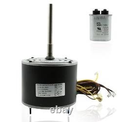 Moteur de condenseur, 1/4 HP, 208/230V, 1075RPM Moteur de ventilateur de condenseur, réversible Ro Moteur de condenseur, 1/4 HP, 208/230V, 1075RPM Moteur de ventilateur de condenseur, réversible Ro