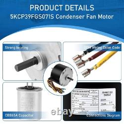 Moteur de condenseur Carrier Bbsjujnn 5KCP39FGS071S 1/4 HP 208-230v