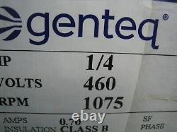 Moteur de condenseur Genteq 3736HS 460v 1/4 HP (1075 RPM) NEUF DANS LA BOÎTE. 70A LIVRAISON GRATUITE