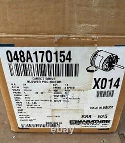 Moteur de souffleur Marathon 1/4 HP 208-230 V, 1625 RPM