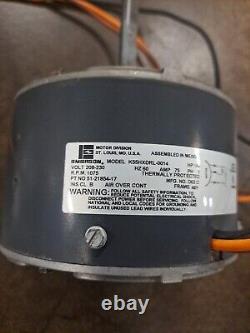 Moteur de ventilateur Emerson K55HXDRL-0014 / 51-21854-17 1/6 HP 208/230V 1075 tr/min utilisé