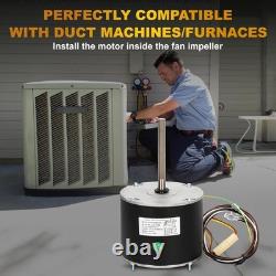 Moteur de ventilateur à condensateur fiable 1/4HP 1075RPM, norme OEM, condensateur en métal