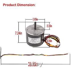 Moteur de ventilateur à condensation F48AA68A50 Upgrade, 1/4 Hp 230 Volt 850 RPM, Pièce de remplacement